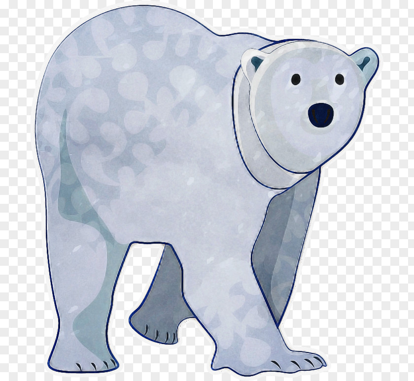 Polar Bear Bears Cartoon Animal Figurine Snout PNG