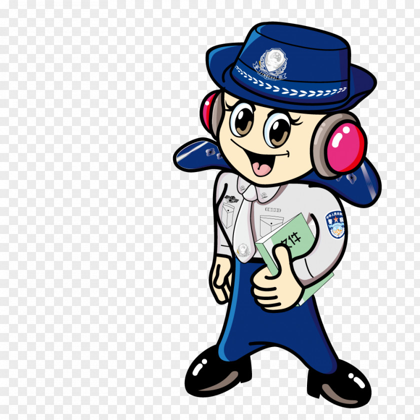 Take Data Beauty Police Officer Cartoon Peoples Of The Republic China PNG