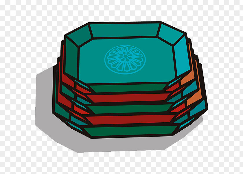 A Stack Of Plates Plate Tray PNG
