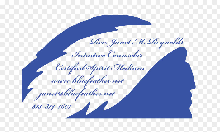 Feather Blue Spirit Guide Life Font PNG