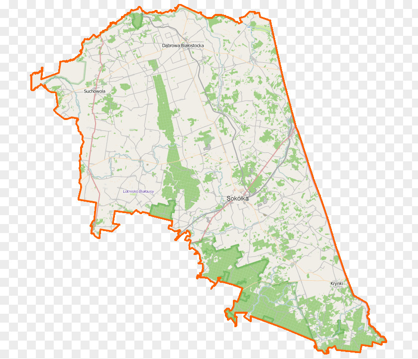 Map Wysokie, Sokółka County Skindzierz Butrymowce Chodorówka Nowa PNG