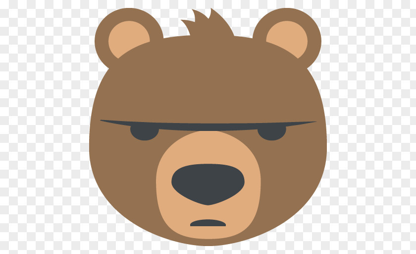 Over Vector American Black Bear Emoji Polar Sticker PNG