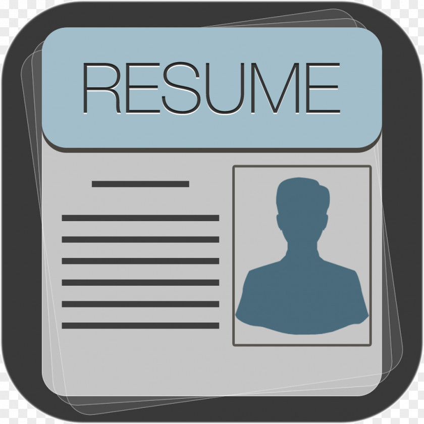 Resume Résumé Curriculum Vitae App Store Template PNG