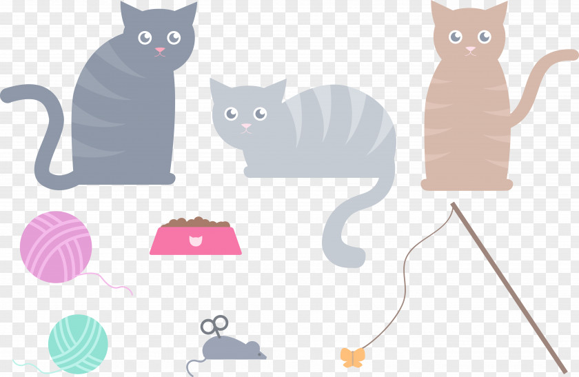 Cartoon Cat Food Kitten Clip Art PNG