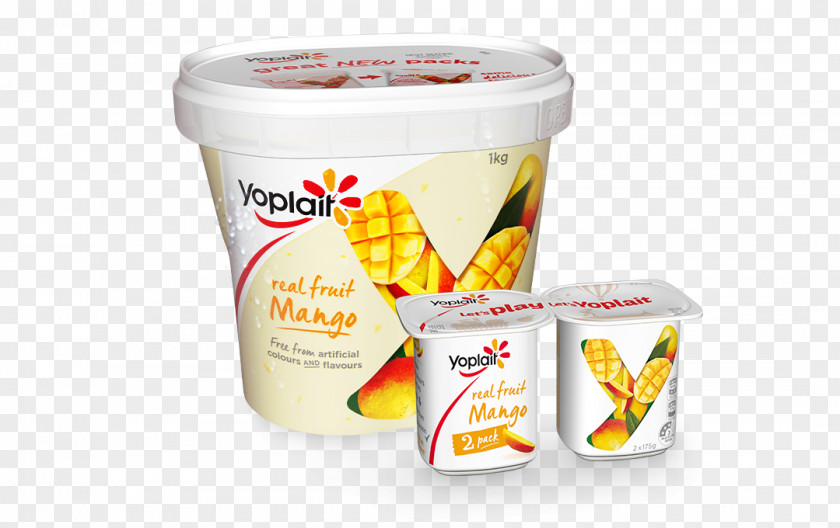Mango Milk Vegetarian Cuisine Yoplait Commodity Flavor Yoghurt PNG