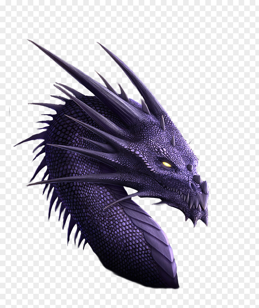 Pic Dragon Purple Legendary Creature Fantasy PNG