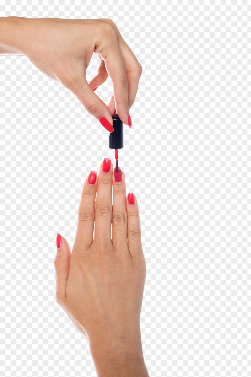 Creative Nail Polish Manicure PNG