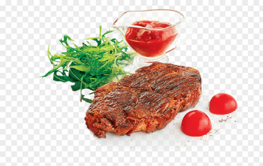 Meat Rib Eye Steak Roast Beef Sirloin Cafe Flat Iron PNG