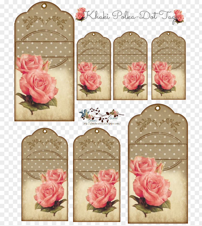Rose Banner Garden Roses Decal Pink Floral Design PNG