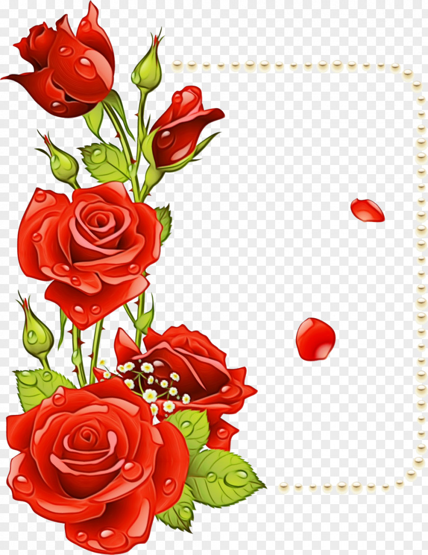 Rose Order Heart Valentine Frame PNG