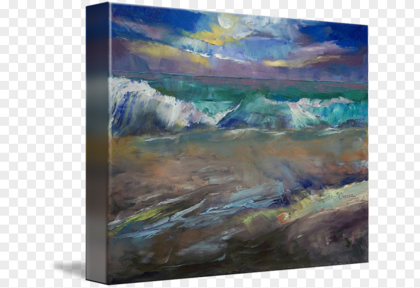 Painting Watercolor Canvas Gallery Wrap Acrylic Paint PNG