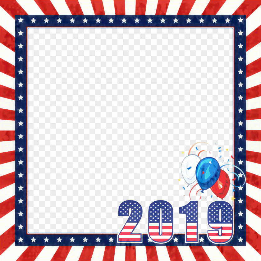 Rectangle Picture Frame Fourth Of July Background PNG