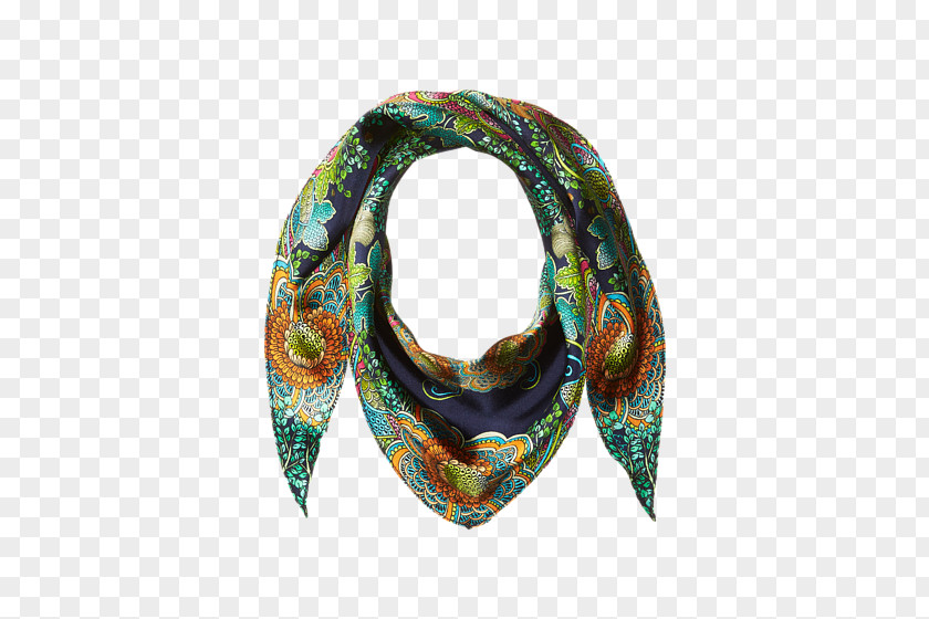 Visual Arts Scarf Turquoise PNG