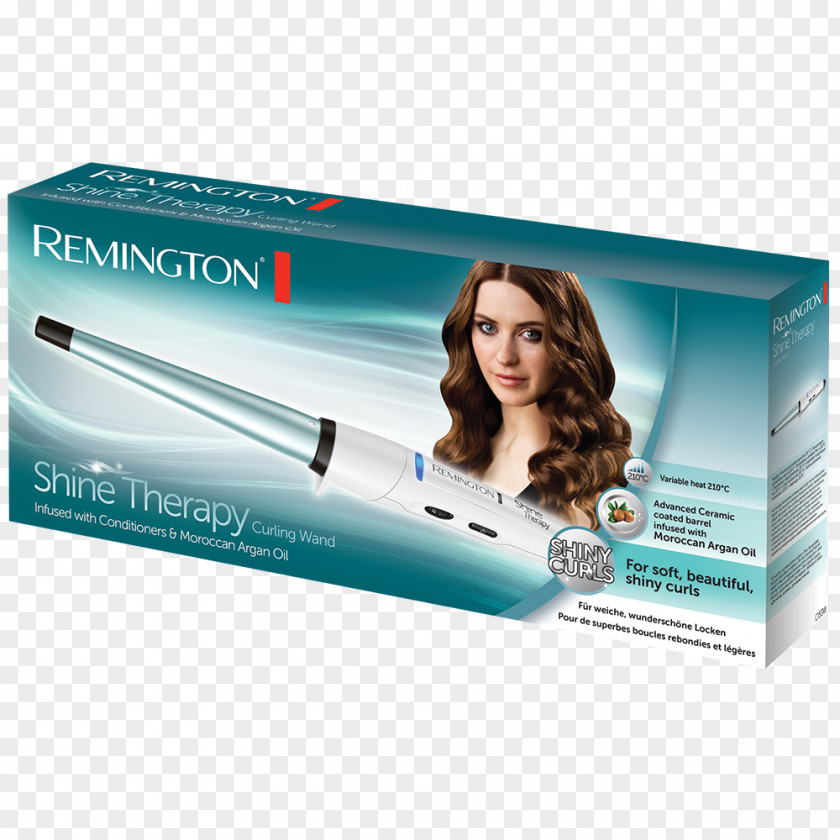 Hair Iron Clipper Remington Products Curler Ci95 Black Incl. Roller PNG