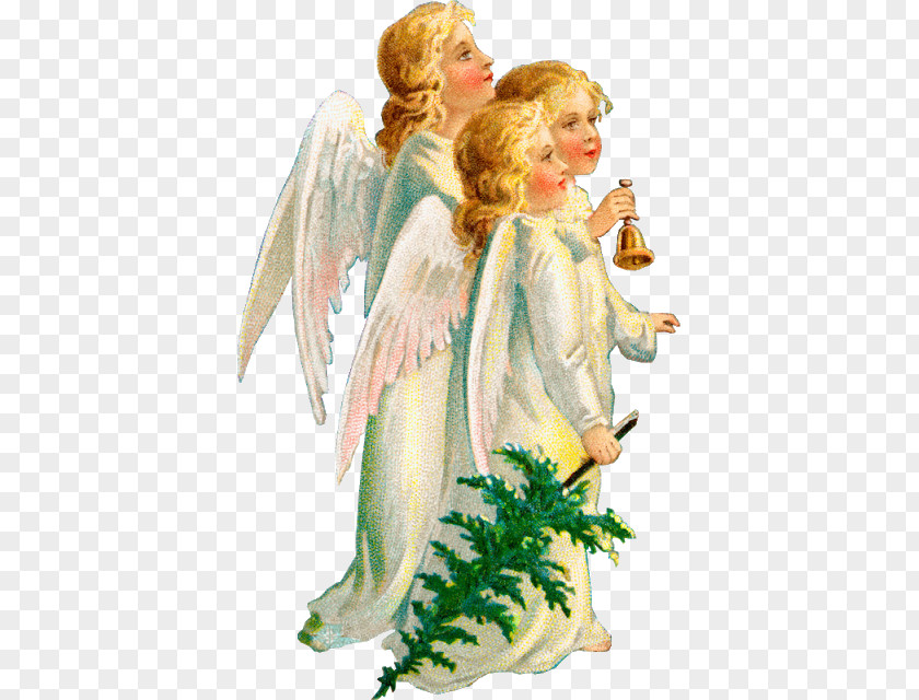 Victorian Angel Kolyadka Paper Christmas PNG