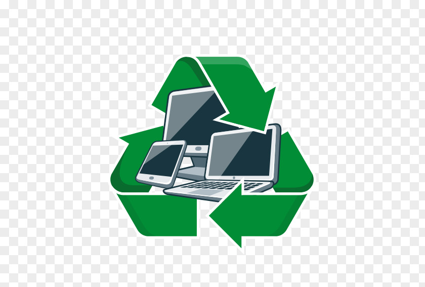Computer Recycling Electronic Waste Bin PNG