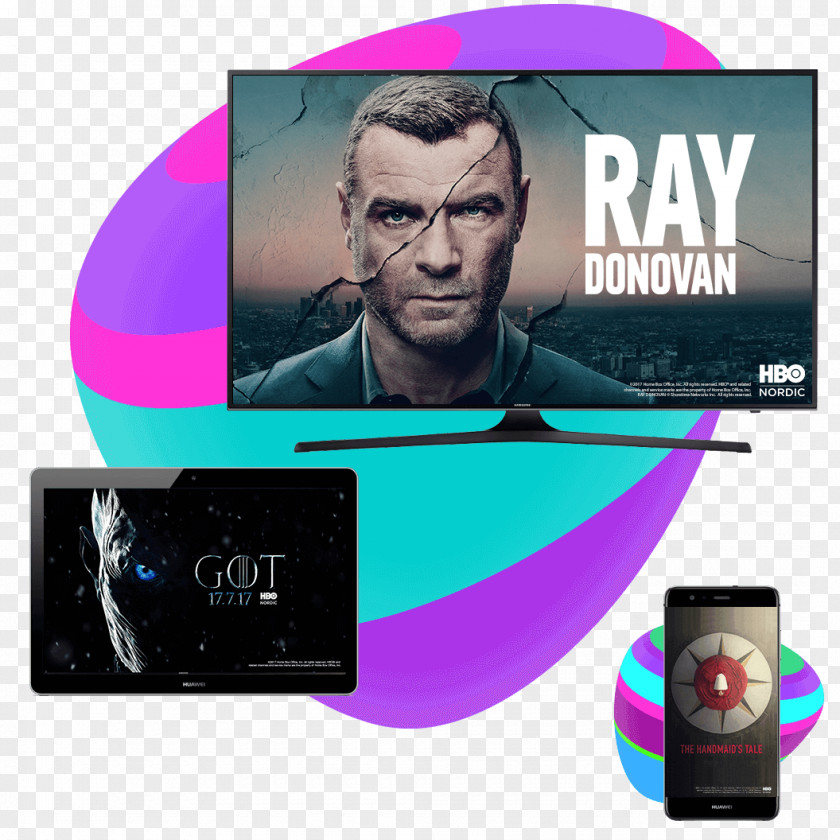 Ray Donovan Display Device Multimedia Advertising Product Design PNG