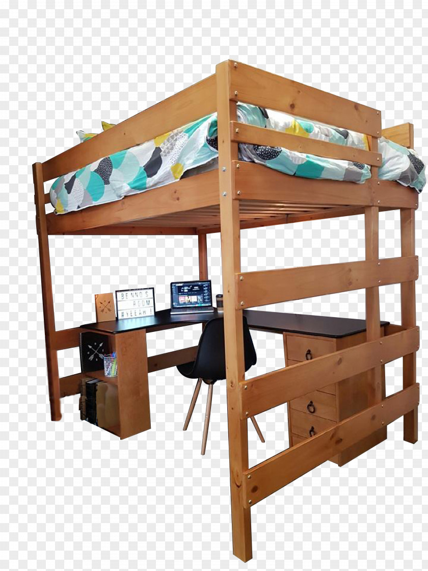 Table Bunk Bed Frame Bedroom PNG