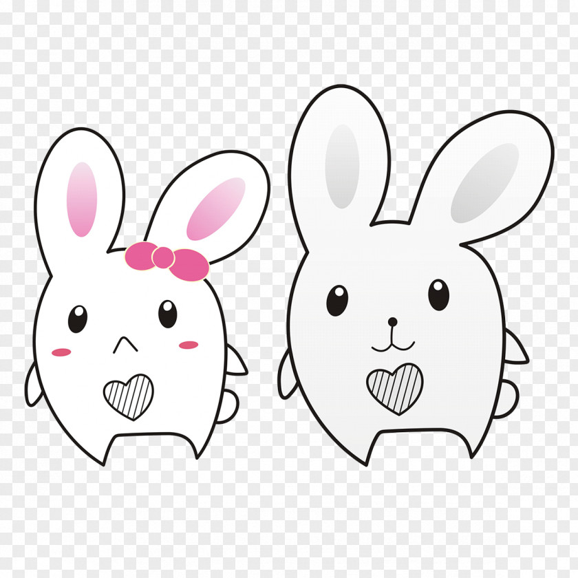 Cartoon Rabbits Domestic Rabbit Clip Art PNG