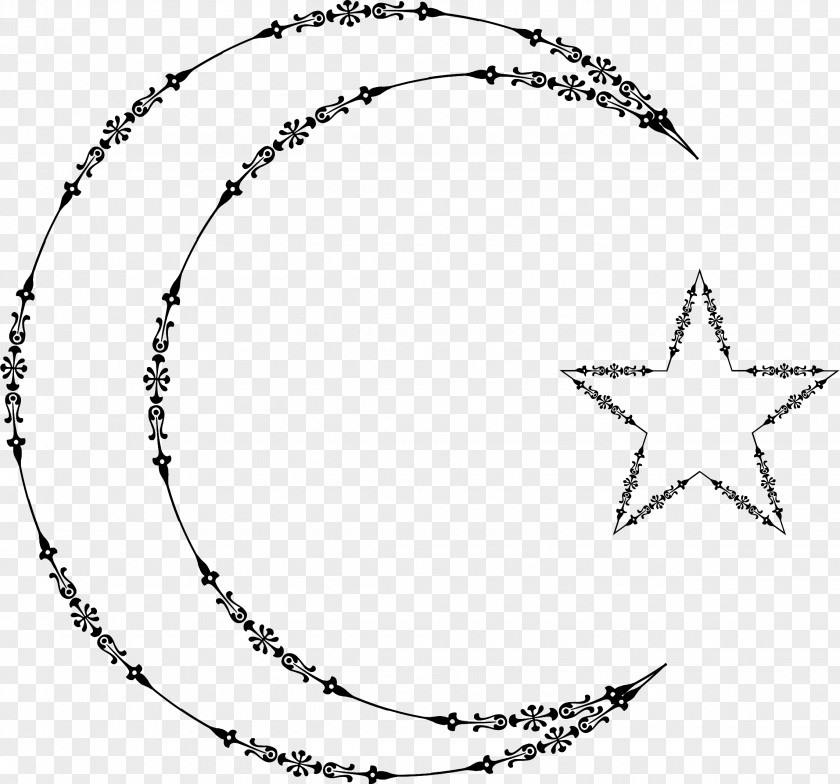 Crescent Star And Moon Lunar Phase Clip Art PNG