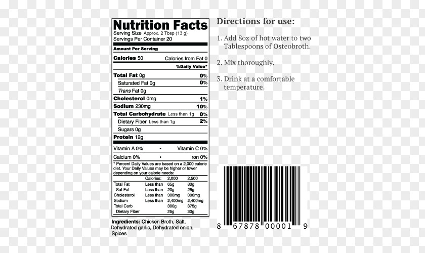 Health Pancake Dietary Supplement Buttermilk Nutrition Facts Label PNG