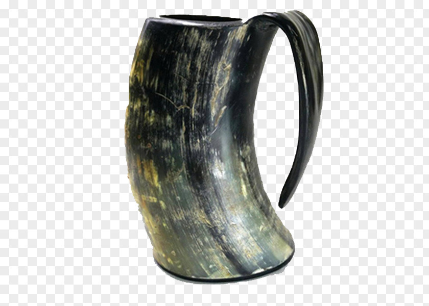 Natural Product Mead Drinking Horn Mug Tankard Cup PNG