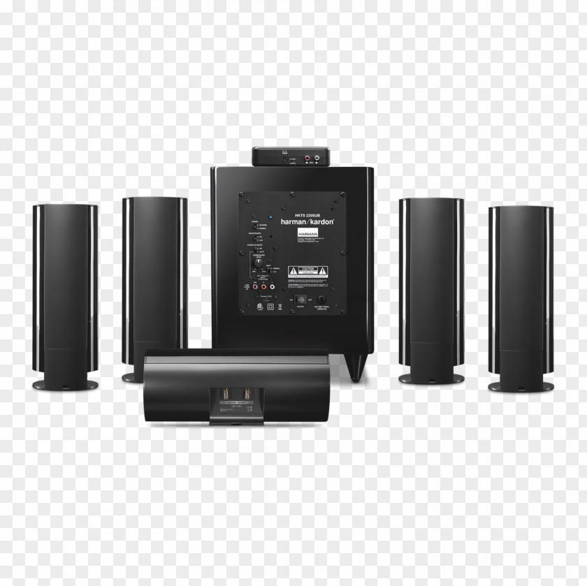 Sound System Harman Kardon HKTS 65 Home Theater Systems Loudspeaker 5.1 Surround PNG