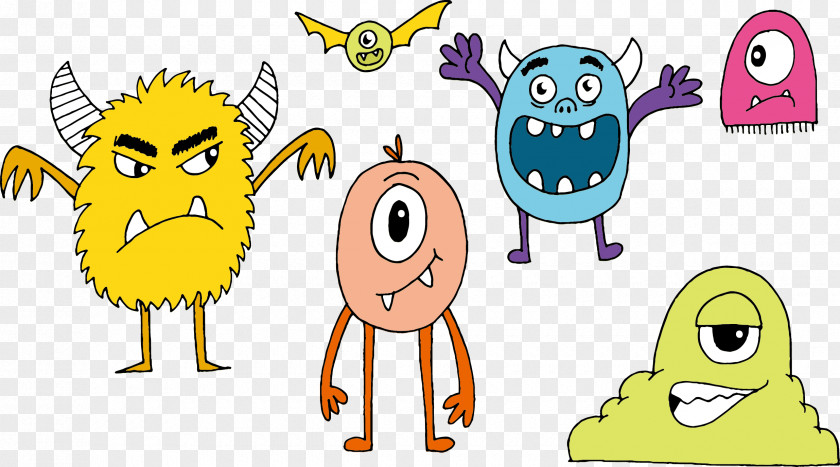 Vector Monster Animation Clip Art PNG