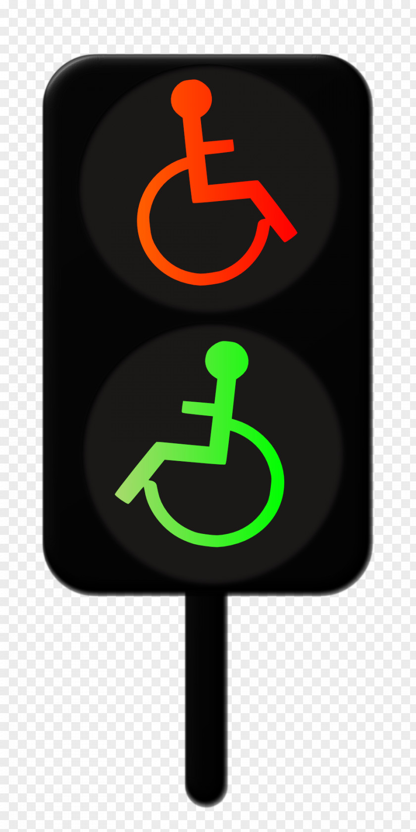 Wheelchair Traffic Sign Disability Light PNG