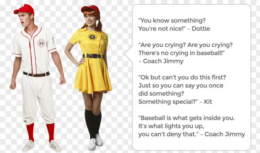Baseball Rockford Peaches Costume All-American Girls Professional League PNG
