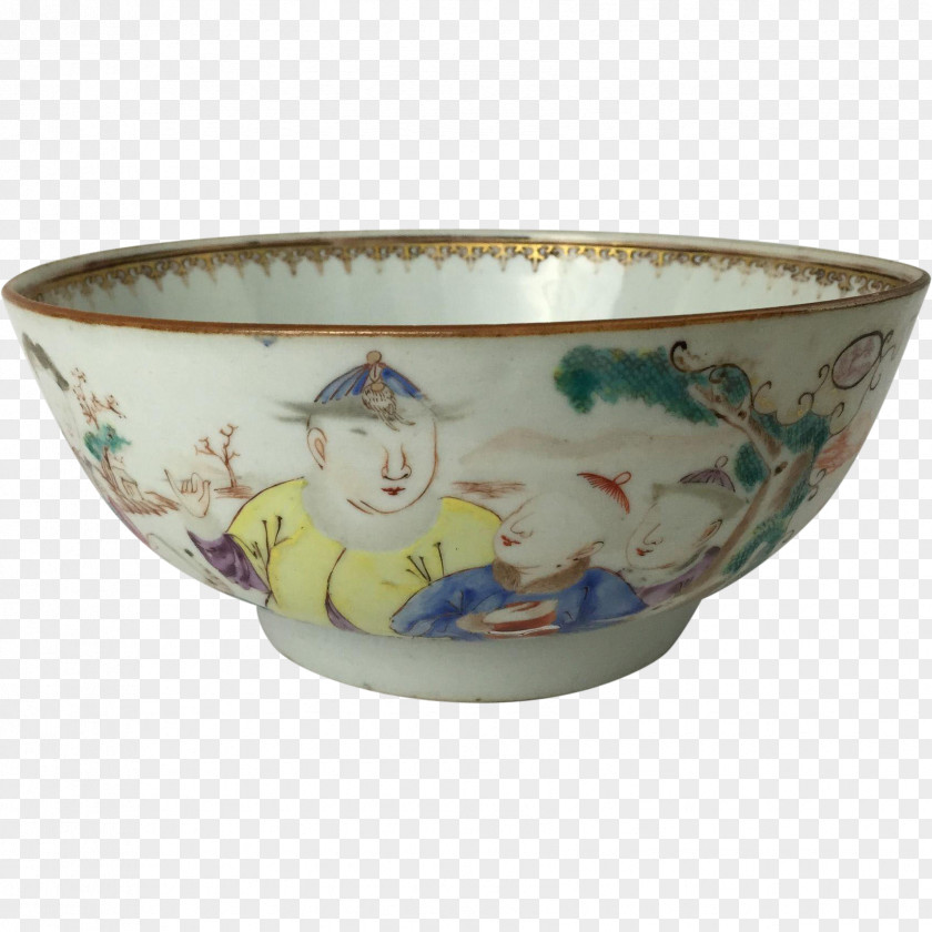 Chinese Export Porcelain Ceramic Tableware Bowl PNG