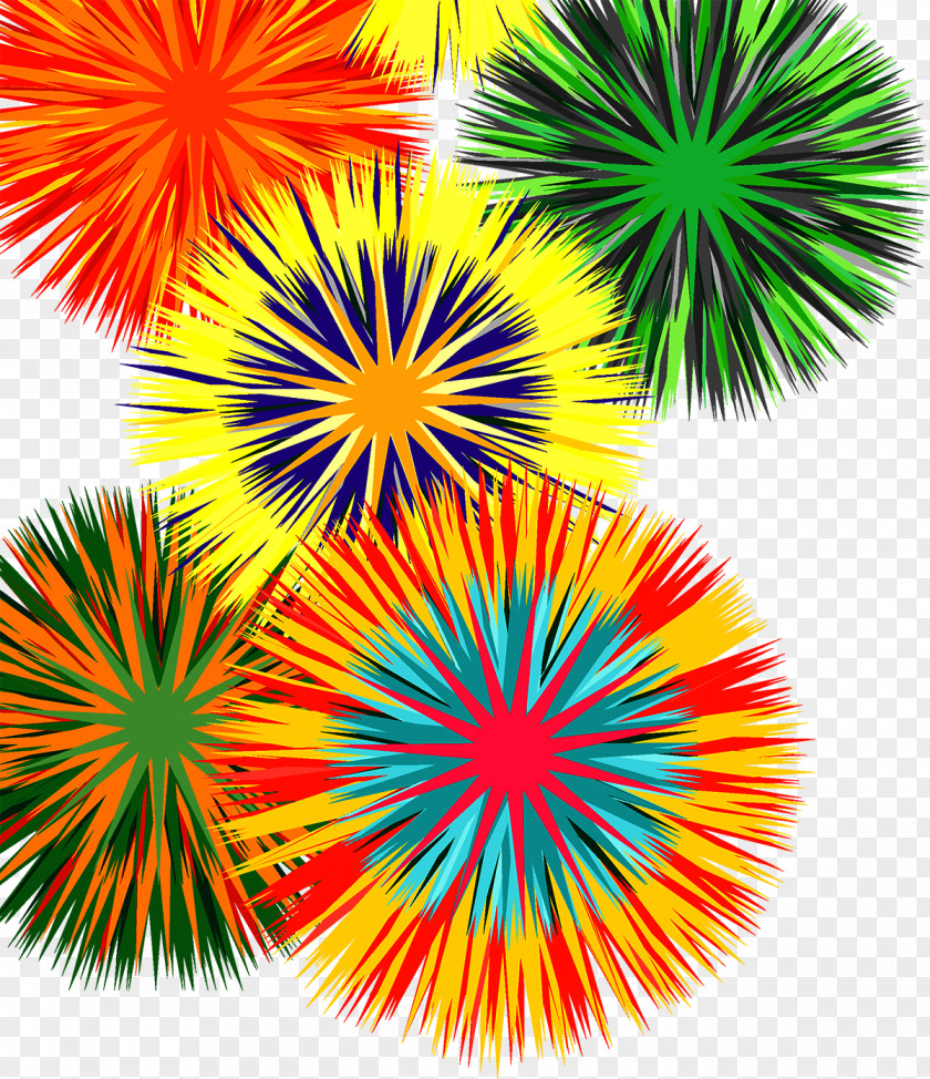 Fireworks Abstract Painting, Red Art PNG