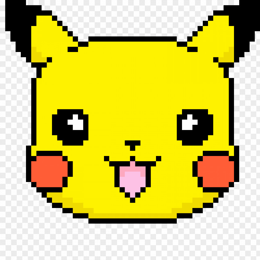 Pikachu Minecraft Pixel Art Drawing Image PNG