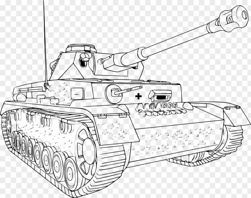 Tank Second World War Of Tanks Coloring Book Tiger I PNG