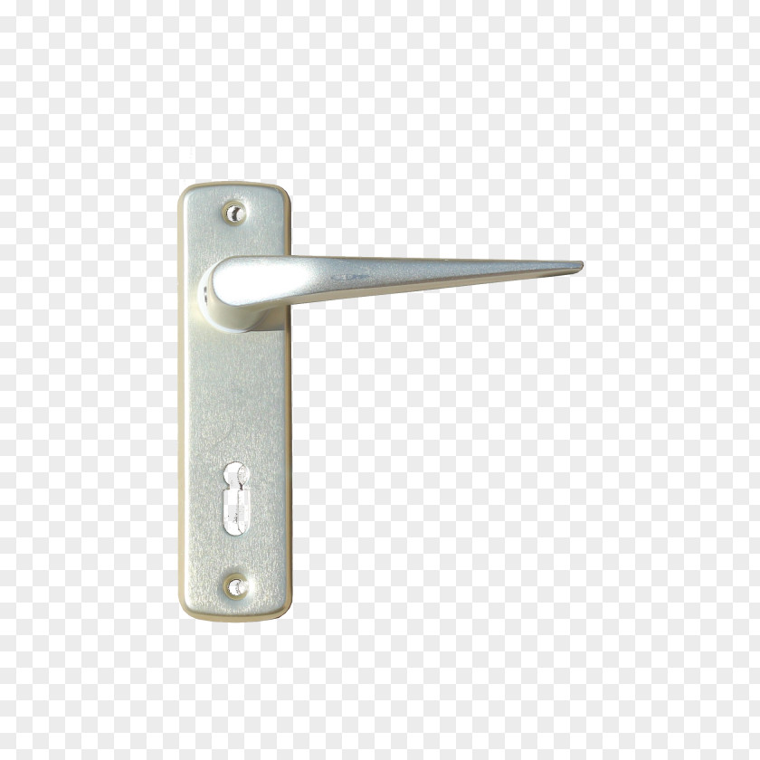 Aluminium Bronze Door Handle Praktiker White PNG