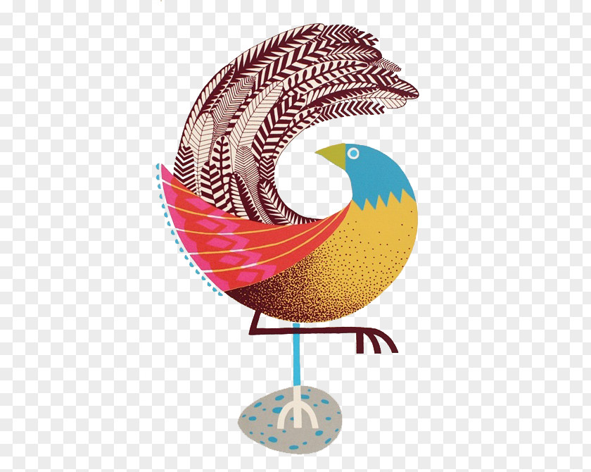 Painted Bird Design Printmaking Screen Printing Painting Drawing Illustration PNG