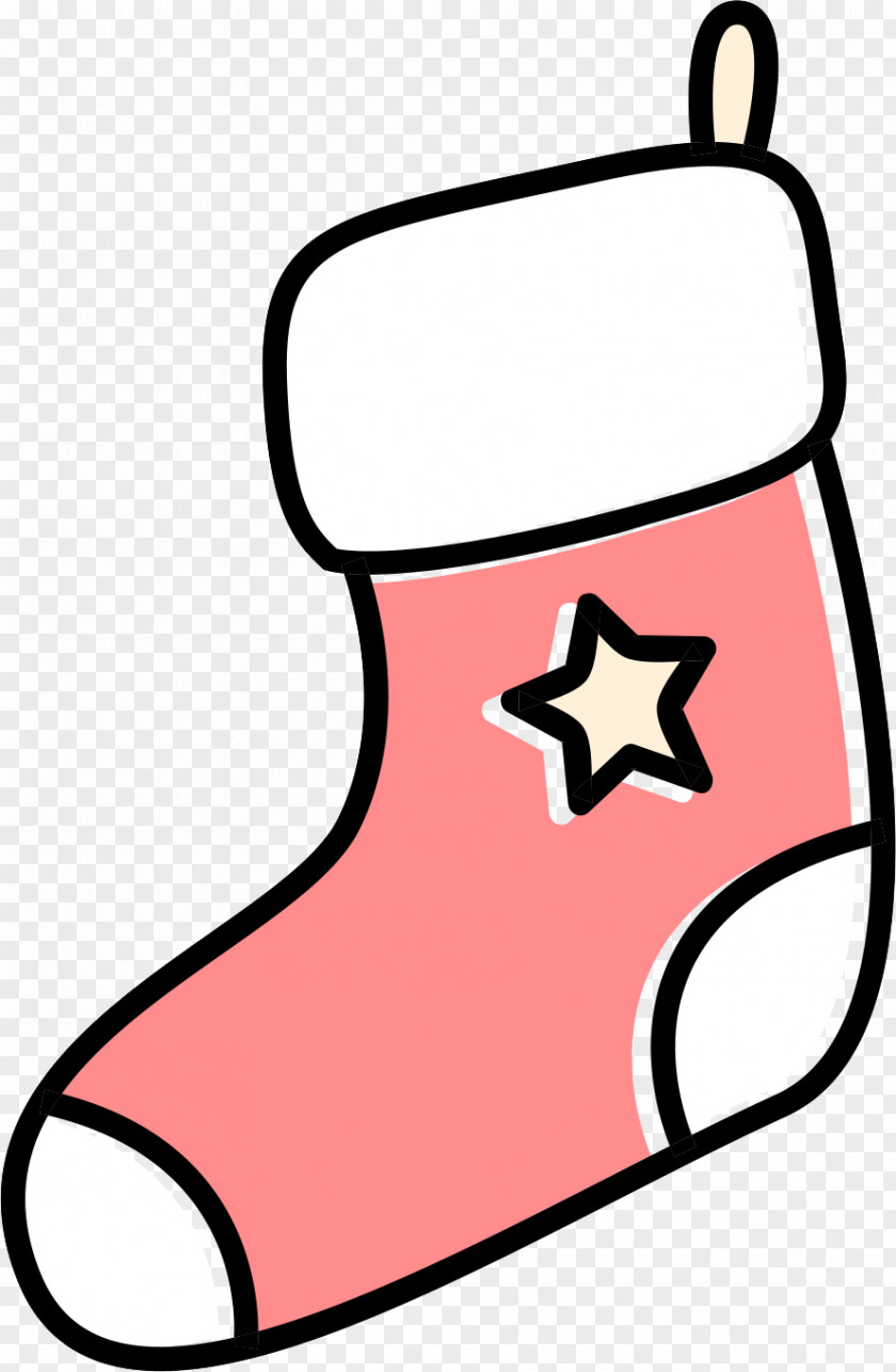 Pink Christmas Stockings Clip Art PNG
