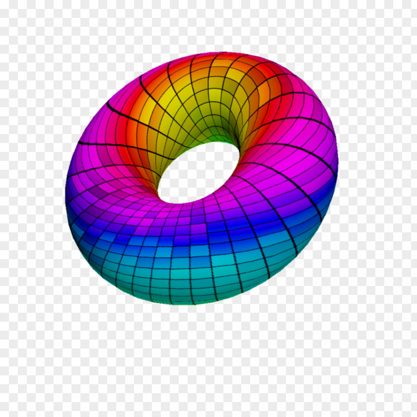 Rainbow 3d Three-dimensional Space Shape Digital Art Circle PNG