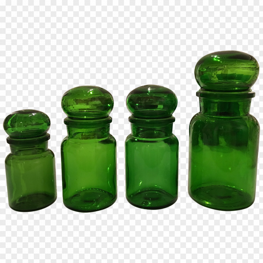 Apothecary Glass Bottle Food Storage Containers Lid PNG