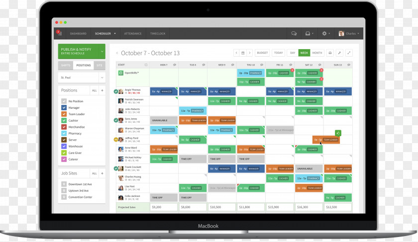 Business Employee Scheduling Software Schedule Workforce Management Computer PNG