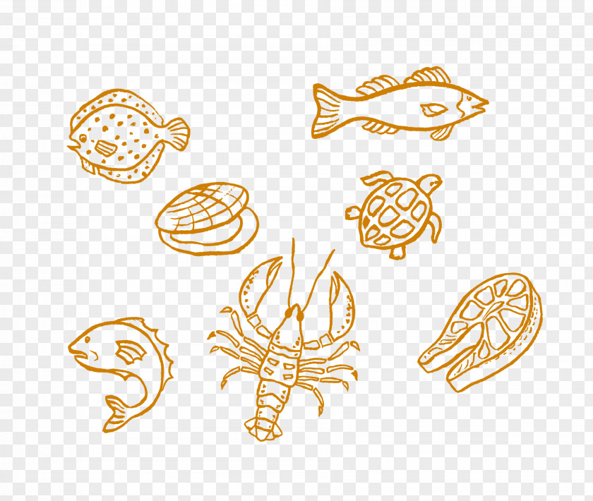 Chalk Hand-painted Food Material Crab Illustration PNG