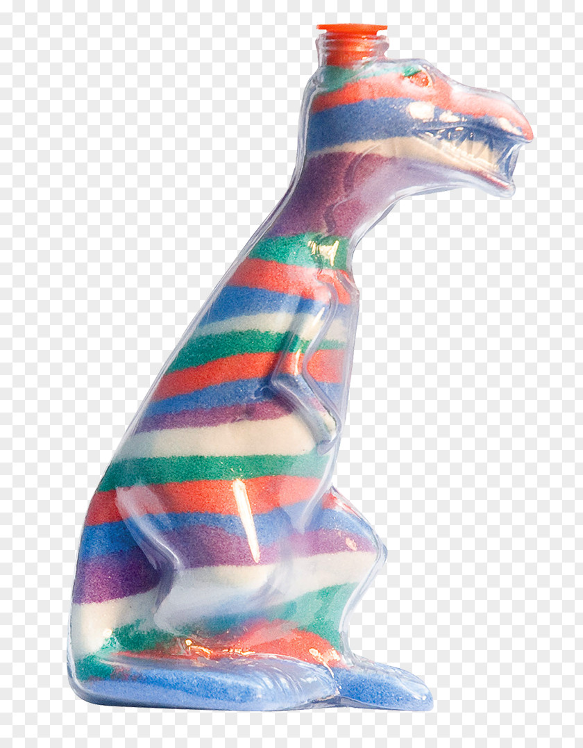 Dino Scratch Derek The Knitting Dinosaur Glass Bottle PNG