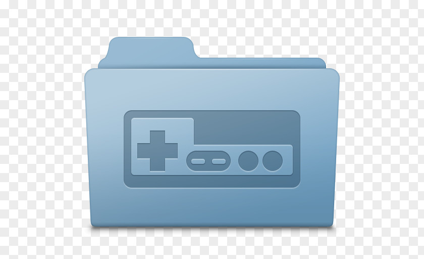 Game Folder Blue Brand Multimedia Font PNG