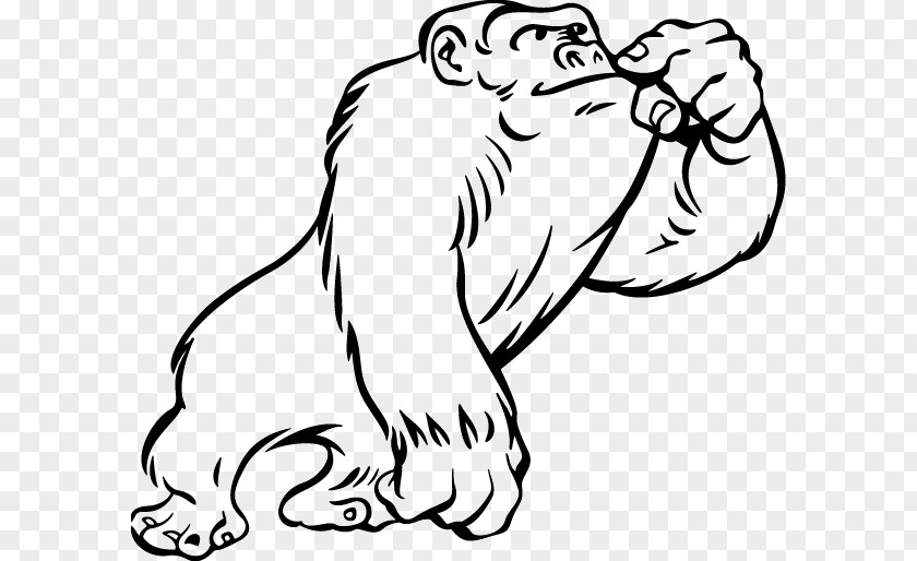 Gorilla Ape Clip Art Puppy Drawing PNG