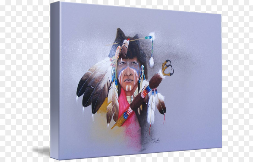 Mark-Francis Vandelli Gallery Wrap Plastic Canvas Kiowa Art PNG