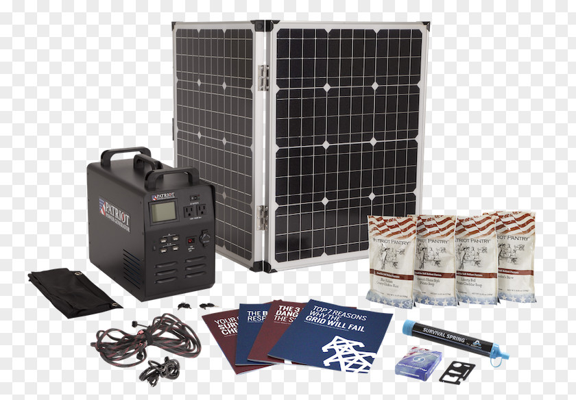 Solar Generator Electric Power Outage Electricity Energy PNG