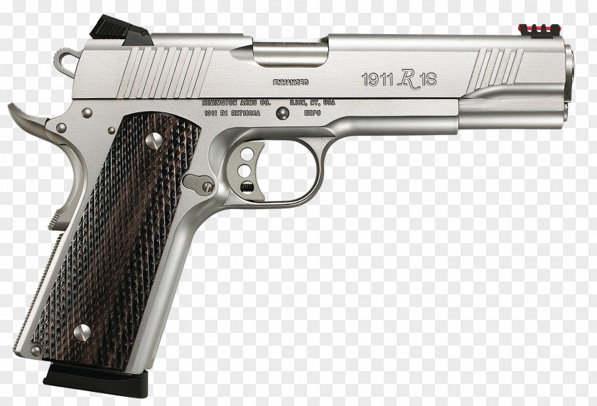 Handgun Remington 1911 R1 .45 ACP Pistol Firearm Arms PNG