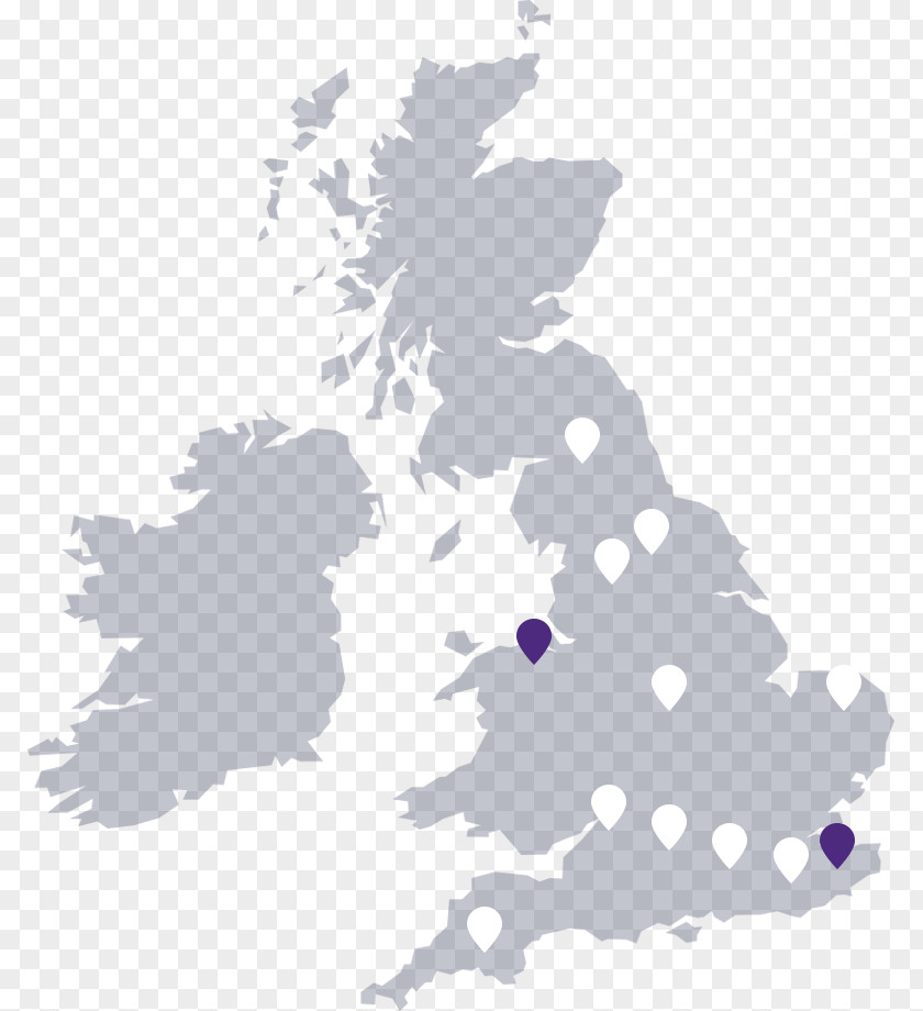 London Blank Map British Isles PNG