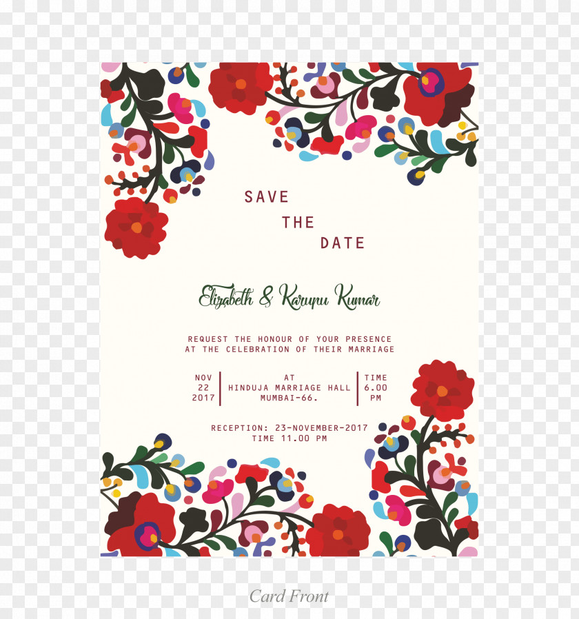 Invitation Floral Card Mexico Convite Wedding Design PNG