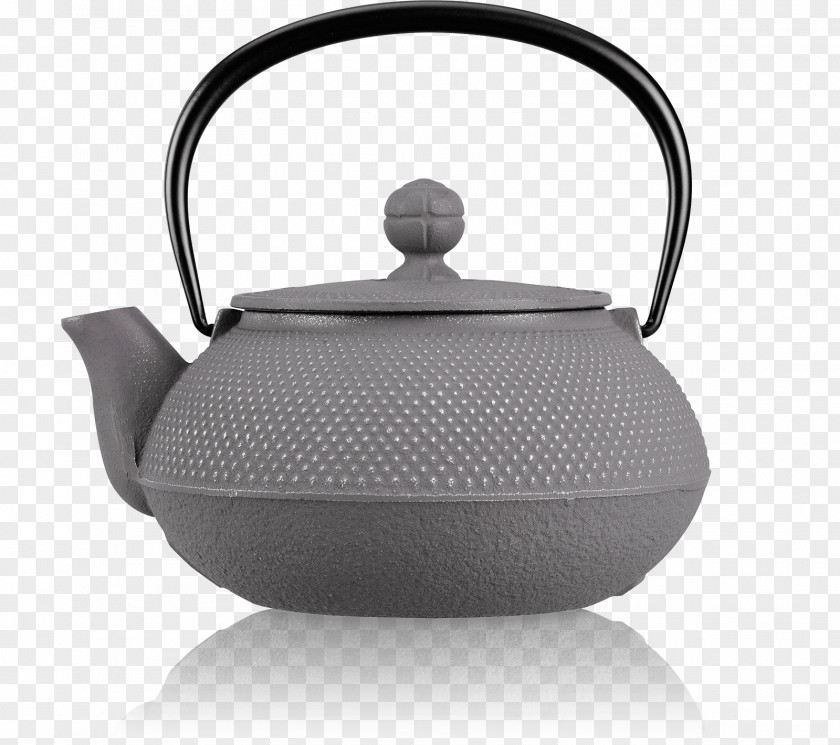 Kettle Teapot Cast Iron Vitreous Enamel PNG